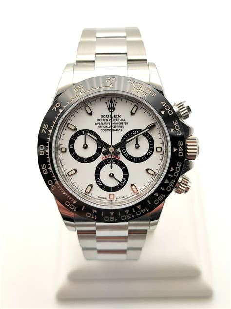 rolex black and white|rolex daytona 116500 panda white.